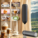 ☕ Rechargeable Electric Milk Frother – Handheld Coffee Mixer With USB Charging