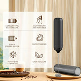☕ Rechargeable Electric Milk Frother – Handheld Coffee Mixer With USB Charging