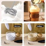 Coffee Beater 2-in-1 Rechargeable Electric Handheld Mixer