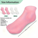 Silicone Gel Moisturizing Ultra-Soft Spa Socks for Repair Dry Cracked Feet and Ankles | Skincare | Spa Moisturizing Gel Socks | Spa Socks for Cracked Heels | Spa Gel Socks